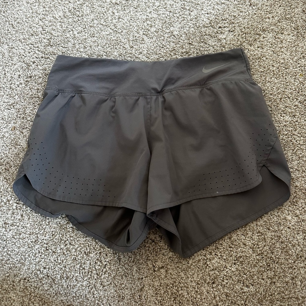 Nike running grey shorts size M